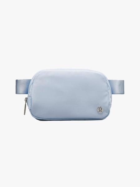 Lululemon Everywhere Belt Bag 1L light blue belt bag on light gray background